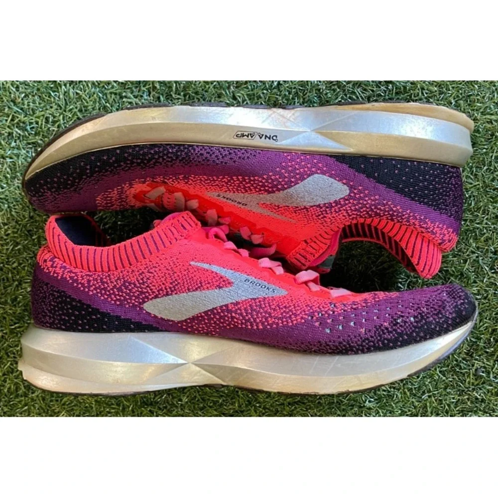 Brooks Levitate 2 1202791B678 Women's 8.5 Running Shoes‎ Orange Plum Sneakers